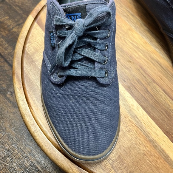 Vans Men's Navy and Maroon Canvas Shoes - Picture 1 of 9